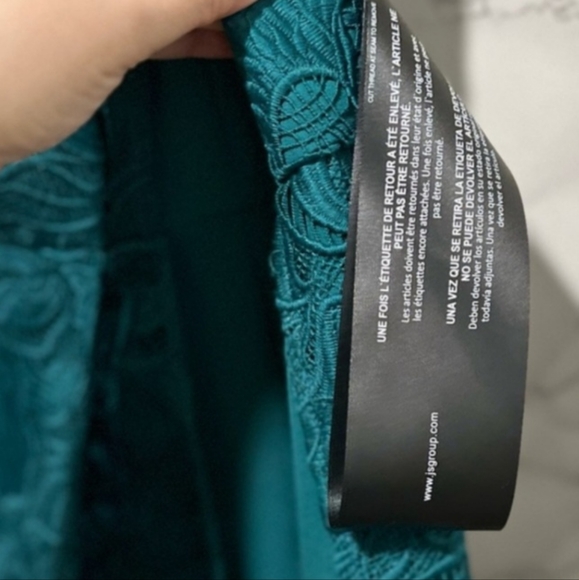 Kay Unger Embroidered One Shoulder Estrella Column Jumpsuit Size 12 - Picture 6 of 9